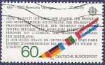 Stamps : Europe : Germany :  ALEMANIA Banderas Römische Verträge 60 CEPT