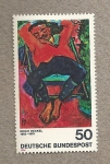 Stamps Germany -  Pintura de Erich Heckel