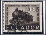 Stamps : America : Ecuador :  Locomotora Antigua