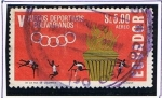 Stamps : America : Ecuador :  V Juegos olimpicos Bolivarianos