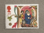 Stamps United Kingdom -  Navidad 1991