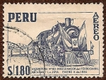 Stamps : America : Peru :  Locomotora № 80 - Inauguración del Ferrocarril Matarani - La Joya