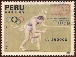 Stamps : America : Peru :  IV Juegos Deportivos Sudamericanos Perú ´90.