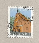 Stamps Poland -  Iglesia de Sieradz