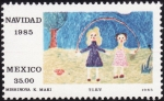 Stamps Mexico -  NAVIDAD 85