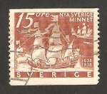 Stamps Sweden -  III centº de la fundacion de la colonia nouvelle suece