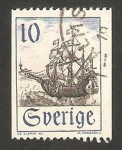 Sellos de Europa - Suecia -  575 - barco mercante en oresund