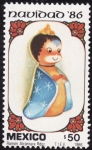 Stamps : America : Mexico :  NAVIDAD 86