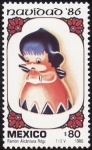 Stamps : America : Mexico :  NAVIDAD 86