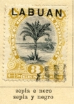 Stamps : Asia : Malaysia :  Isla Lubuan Edicion1892