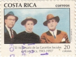 Stamps Costa Rica -  50 Aniversario de las Grantias Sociales en Costa Rica