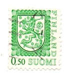 Stamps : Europe : Finland :  SERIE COURANTE.ARMOIRIES NACIONALES-1975