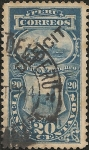 Stamps America - Peru -  Sello de multa con sobrecarga DEFICIT