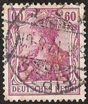 Stamps Germany -  DEUTSCHES REICH - IMAGEN SIMBOLICA DE GERMANIA SEGUN RETRATO DE ANNA FUHRING