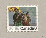 Sellos de America - Canad -  llegada emigrantes escoceses