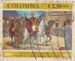 Stamps : America : Colombia :  Sesquicentenario de la Camapña Libertadora 1819-1969