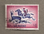 Stamps San Marino -  Caza al corzo siglo XVI