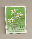 Stamps Japan -  Flor Leontopodium faurei
