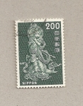 Stamps Japan -  Diosa tocando flauta