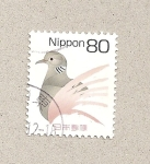 Stamps Japan -  Ave cola marrón