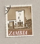 Stamps Zambia -  Museo Nacional Livongstone