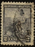 Stamps Argentina -  El sol naciente. La Libertad y el escudo Nacional de Argentina. 1899 a 1903