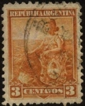 Stamps Argentina -  El sol naciente. La Libertad y el escudo Nacional de Argentina. 1899 a 1903