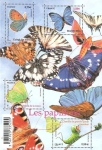 Stamps : Europe : France :  Mariposas