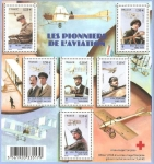Stamps France -  pioneros de la aviación