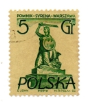 Stamps : Europe : Poland :  MONUMENTO A LA SIRENA DE VARSOVIA