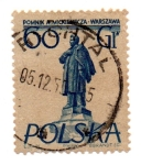 Stamps Poland -  ADAM. MICKIEWICZ de VARSOVIA..MONUMENTO