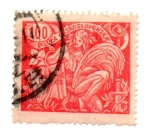 Stamps : Europe : Czechoslovakia :  TIMBRES de 1915-20-Tipo f