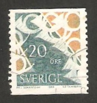 Sellos de Europa - Suecia -  corneta de correos
