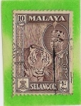 Sellos de Asia - Malasia -  Sultan Hisamuddin alam shah