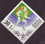 Stamps : Asia : Mongolia :  Olimpíadas 1980