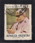 Stamps Argentina -  Visita de Juan Pablo II