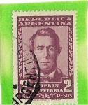 Sellos de America - Argentina -  Esteban Echeverria