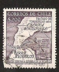 Stamps Chile -  ANTARTICA CHILENA - MAPA