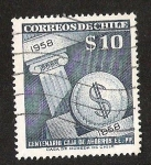 Stamps Chile -  CENTENARIO CAJA DE AHORRO EE. PP