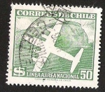 Stamps Chile -  LINEA AEREA NACIONAL