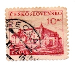 Sellos de Europa - Checoslovaquia -  CASTILLO de ZVOLEN.(Eslovaquia)