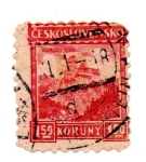 Stamps Czechoslovakia -  CARLOV-TIN..1926-31..S/Filigrana