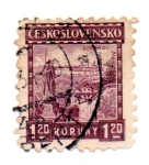 Stamps Czechoslovakia -  ESTRAMOV-1926-31-S/Filigrana