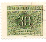 Stamps : Europe : Czechoslovakia :  TIMBRE-TAXE