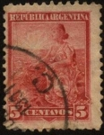 Stamps Argentina -  El sol naciente. La Libertad y el escudo Nacional Argentino. 1899 a 1903