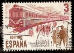 Sellos de Europa - Espa�a -  Utilice transportes públicos. Ferrocarril