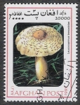 Stamps Afghanistan -  SETAS-HONGOS: 1.100.032,02-Leucocoprinus bresadolae  -Mch.1843