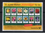 Stamps Germany -  ´Colección completa de 12 sellos de Flores