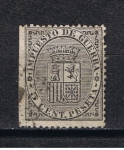 Stamps Spain -  Edifil   141  Escudo de España Sello de impuesto de guerra.