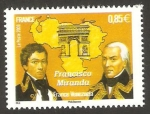 Stamps : Europe : France :  francisco miranda